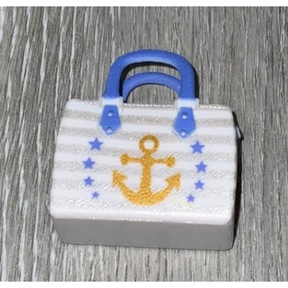 LOL Surprise Gold Blue Trim‎ Nautical Purse Handbag